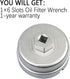 1.8L Oil Filter Wrench Oil Filter Cap Removal Tool 64mm 14 Flute Compatible with Toyota Lexus Prius Scion CT200h for 1.8L 4 Cylinder Engine with C...