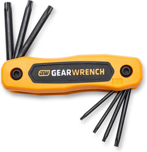 GEARWRENCH 8 Piece Tamper Proof Torx Folding Hex Key Set - 83507...