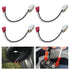 4pcs Front Rear Door Speaker Wire Harness Connector Plug for Jeep 2014-2018 Renegade...