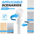 2 Pcs Spring Tension Rod, Adjustable 17-28 Inches, No Drilling White Small Tension Rod Ideal for Small Windows, Lockers, Kitchen?Wardrobes...