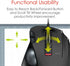 ELECOM EX-G Wired Trackball Mouse, Ergonomic, Thumb Control, Smooth Tracking Roller Ball, 6 Programmable Buttons, Tilt Scroll Computer Mice for PC...