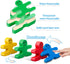 Montessori Toys for 2 3 4 Year Old Boys Girls Gifts, 16pcs Wooden Building Blocks for Toddlers 1-3 Year Old, Stacking Blocks Sensory Toys for Kids...