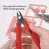 KATA 5 Inch Micro Wire Cutters, Precision Mini Flush Cutters and Clean Cut Pliers for Electronics, Model, Jewelry, Model Kits, Red...