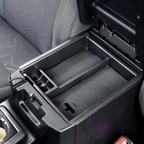 JDMCAR Center Console Organizer Tray Compatible with Toyota Tacoma Accessories 2016-2022 2023, Armrest Insert Container ABS Material Secondary Sto...