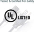 C2G 2FT Premium Replacement AC Power Cord - Durable Power Cable for TV, Computer, Monitor, Appliance & More (24240)...