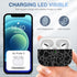 Compatible with Airpod Pro Case with Keychain/Lanyard/Cleaner Kit,Airpod Pro Case Cover,Apple Airpods Pro Case,Case for Airpods Pro[Front Led Visi...