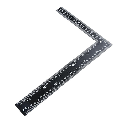 Mtsooning Metal L Square Ruler,90 Degree Right Angle Metric and Inches Ruler, 8 x 12inch Double Sided Ruler, Steel Tempered Measuring Tool for Car...