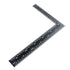 Mtsooning Metal L Square Ruler,90 Degree Right Angle Metric and Inches Ruler, 8 x 12inch Double Sided Ruler, Steel Tempered Measuring Tool for Car...