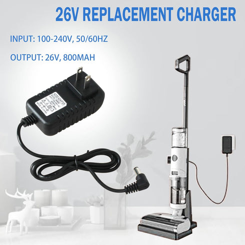 Charger Replacement for TINECO Vacuum Cleaner Charging Cord iFLOOR 2, iFLOOR 3, A10 A11 Floor ONE S3, 26V AC Power Adapter YLS0241A-T260080...