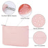 Narwey Small Makeup Bag for Purse Vegan Leather Travel Makeup Pouch Mini Cosmetic Bag Zipper Pouch for Women (Pink)...