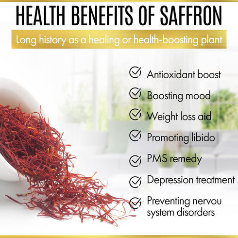 Dunya Saffron Superior Saffron Threads (Super Negin) (A grade) Saffron Spice for Paella, Risotto, Tea's, and all Culinary Uses (1 Gr)...