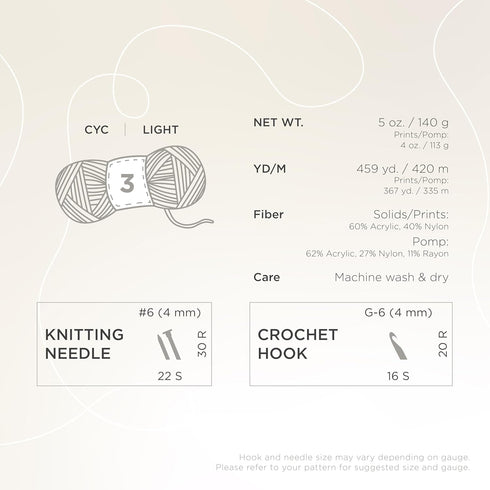 Lion Brand Yarn (1 Skein) Babysoft Baby Yarn Yarn, Lemonade...