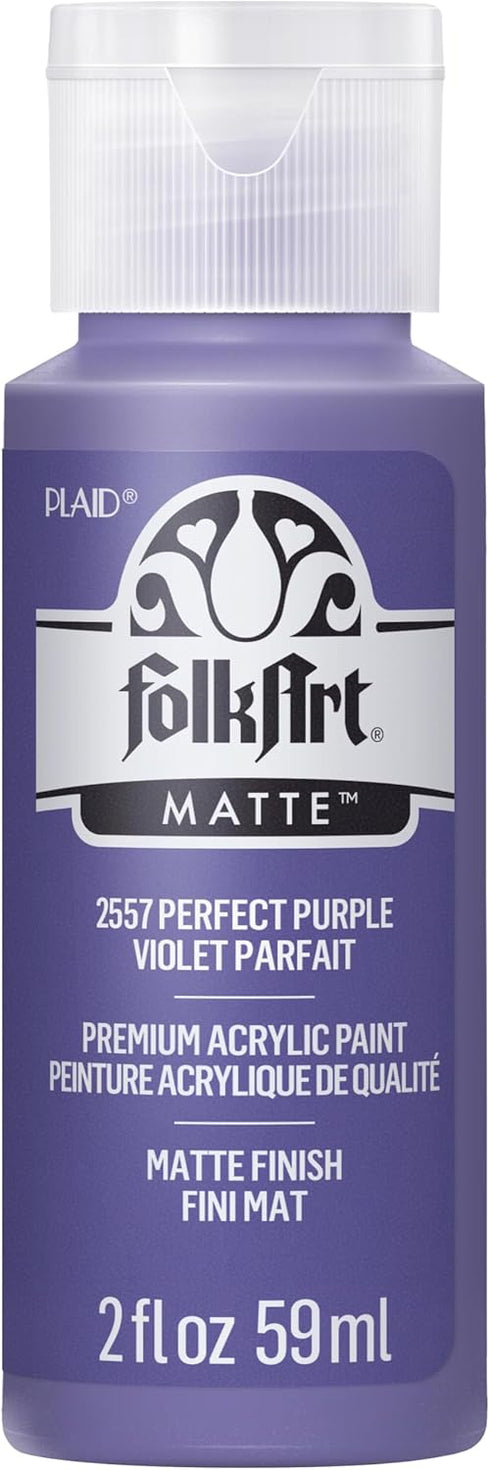 FolkArt Acrylic Paint in Assorted Colors (2 oz), 2557, Perfect Purple...