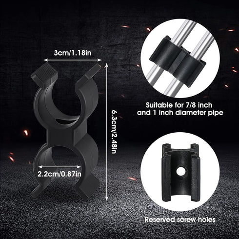4 Pcs Bimini Top Hardware Bimini Top Pole Clamps Bimini Bop Parts for Boats Pole Clamp Holder Boat Clip for Anti Rattle Bimini Brace Rowing Boat D...