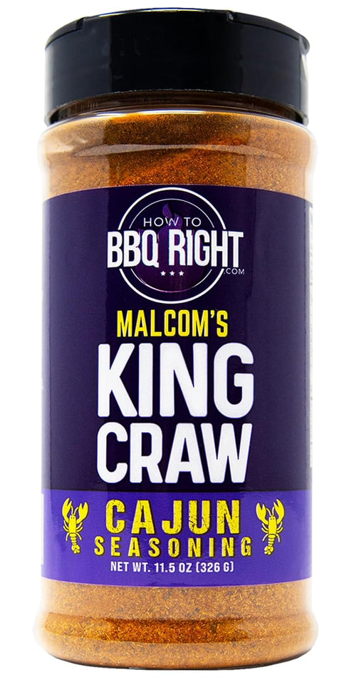 Malcom's Seasoning King Craw | Cajun Seasoning for seafood, gumbo, stews, gator, nutria, possum, squirrel, and chicken | 11.5 Ounces...