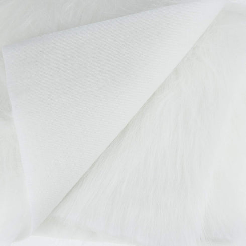 4pcs Faux Fur Shaggy Fluffy Faux Fur Fabric for DIY Craft Costume Seat Cushion Pad 10x10inch (White)...
