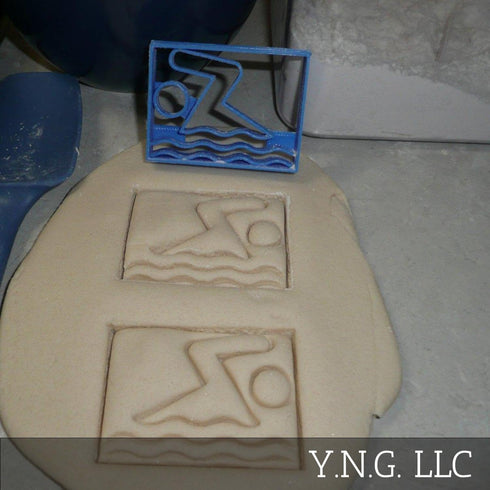 SWIMMING SYMBOL SCHOOL POOL WATER SWIM SPORT ATHLETICS COOKIE CUTTER MADE IN USA PR2498...