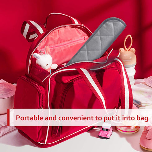 Diaper Changing Pad Liner Non-Slip, Waterproof Terry Mat, Quilted Absorbent Bassinet Liners Washable, 3 Pack 13"x 26" Reusable Portable Changing T...