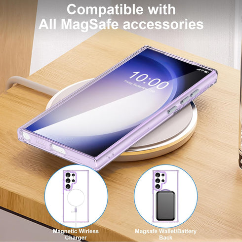 DAKORIE for Samsung Galaxy S24 Ultra Case Clear Slim PC Never Yellowing S24 Ultra Phone Cover Military Grade Anti-Drop Phone Case for Galaxy S24 U...