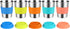 KEREDA Kids Stainless Steel Cups With Silicone Lids & Sleeves, 5 Pack 8 oz. Drinking Tumblers...