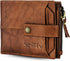 Benchmark Design Brown Genuine Leather Wallet For Men With Detachable Card Holder Mens Wallet, RFID Wallet For Men And Women, Billetera De Hombre...