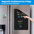 CUHIOY Magnetic Black Dry Erase Board for Fridge 17x11'', Small Whiteboard Kitchen Refrigerator Magnet Black White Board for Grocery List and to D...