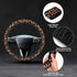 Leopard Print Car Steering Wheel Cover, Neoprene Universal 15 Inches Anti-Slip Steering Wheel Cover, Car Accessories Steering Wheel Protector for ...