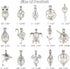 DOUBI Pearl Bead Cages Pendants Necklace Charms for Adults Women DIY Jewelry Making Aromatherapy Diffuser Necklace Lockets Metal Charms for Crafts...