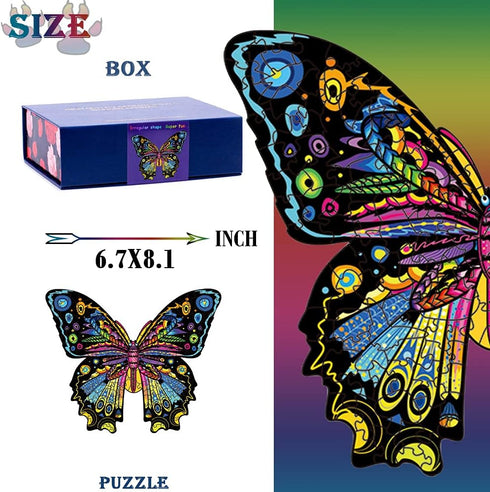 Wooden Puzzles for Adults,Wooden Animals Shaped Puzzles,Unique Shaped Jigsaw Puzzles,Magic Wooden Jigsaw Puzzles, Wood Puzzles Adult, Unique Puzzl...