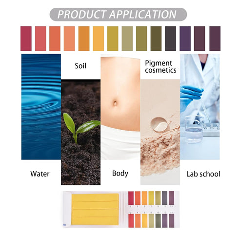 pH Test Strips, 160 PH Strips, Litmus Paper PH Test Strips, pH Level Test Kit for Water, Saliva, Soap, Urine, Food, Liquids, Soil, Lab Monitoring,...