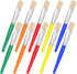 10Pcs Paint Brushes for Pumpkin Painting, Anezus Kids Paint Brushes Classroom Toddlers Paint Brush Set Flat Top Brushed for Preschool Daycare Craf...