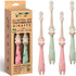 ROARex® All-Natural Eco Friendly Kids Toothbrush Made from Plants - Giraffe 4-36m - Baby to Toddler - Rose/Mint - 4pk | 1% for The Planet Product...