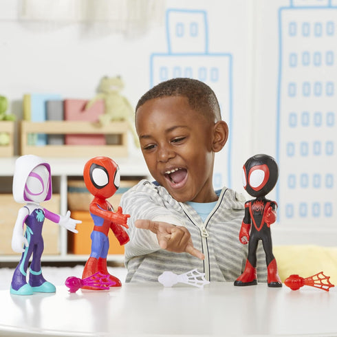 Spidey and His Amazing Friends Supersized Miles Morales: Spider-Man 9-inch Action Figure, Marvel Preschool Super Hero Toy, Kids Ages 3 and Up...