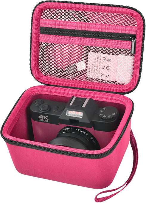 Vlogging Camera Case Compatible with Duluvulu/for TEBNGIHNM/for zheozeig/for Oiadek 4K Digital Cameras for Youtube. Vlog Camera Carrying Storage f...