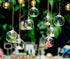 12 Pcs 3.15"/ 8cm Hanging Candle Holder Glass Globes for Candles, Air Plant Holders Terrarium Hanging Tea Lights Candle Holder Home Wedding Party ...