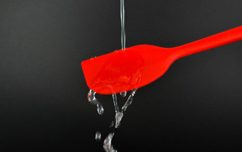 Set of 4 Pure Silicone Spatulas Spoon Pastry Basting Brush Heat Resistant (11"-8.4") (4, Spatula Set - Red)...