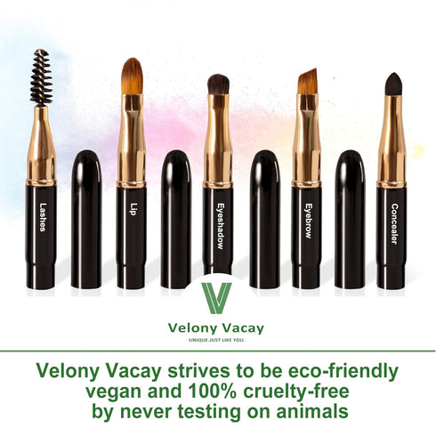 Eye Makeup Brush Set, Travel Size Makeup Brush Eyebrow Makeup Brushes for Eyeshadow, Concealer, Lashes, Lip, 5 Piece Set...