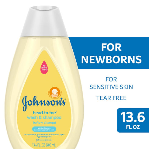 Johnson's Baby 13.6 fl. oz Head-to-Toe Baby Body Wash and Shampoo...