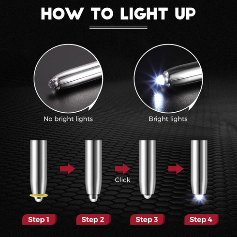 5 Pieces Stylus Pen for Touchscreen Devices Multi-Function Capacitive Pen with LED Flashlight Writing Pens with Ballpoint 3 in 1 Metallic Pens Inv...