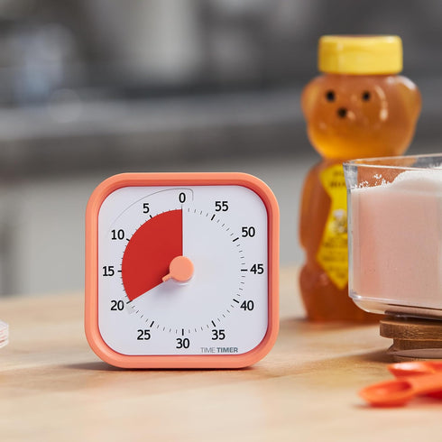 TIME TIMER Home MOD - 60 Minute Kids Visual Timer Home Edition - For Homeschool Supplies Study Tool, Timer for Kids Desk, Office Desk and Meetings...
