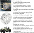 1'' Steering Wheel Hub Adapter Conversion Spacer,6 Hole to 3 Hole Steering Wheel Adapter Boss Kit(Silver)...