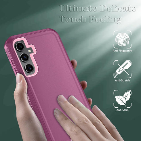 Qinmay Phone Case for Samsung Galaxy A35 5G Case with HD Screen Protector, Samsung A35 5G Case Durable Shockproof 3-Layer Cover for Galaxy A35 5G ...