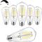 8W LED Light Bulb Edison Bulbs 100 Watt equivalent, Vintage ST58 Dimmable LED Bulbs Bright 960Lumens, E26 Medium Base Antique Clear Glass Filament...