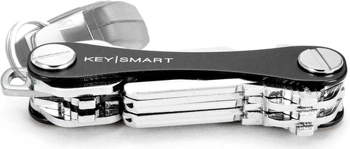 KeySmart Classic - Compact Key Holder and Keychain Organizer (up to 14 Keys) (Black)...