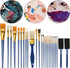Acrylic Paint Brushes Set, Halobios 25 Pcs Artist Paintbrushes Acrylic Painting Brushes for Children Beginners, Artist Painting Kits for Acrylic O...