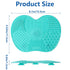 Makeup Brush Cleaner Mat Silicone Pad 2 Pcs Cosmetic Clean Brush Washing Tool Portable Suction Cup Rinse Color Removal Box Beauty Blender Multifun...