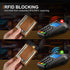 Dinghao RFID Blocking Slim Money Clip Aluminum Wallet Automatic Pop-up Card Case...
