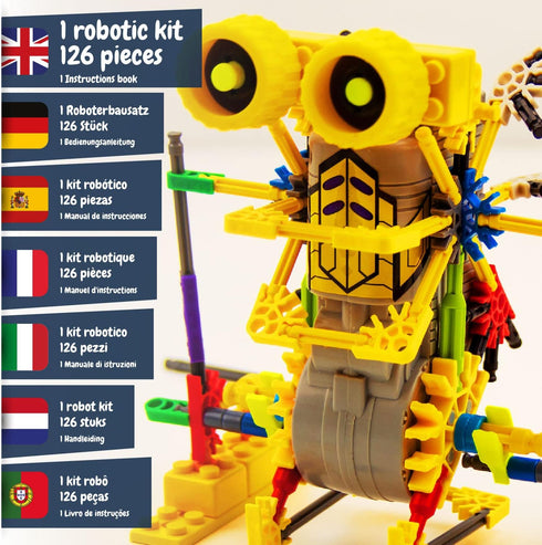 Science4you - Betabot Robot Building Kit for Kids 8-14 Years - Build Your Own Robot with This Construction Kit, Robotics Kit with 126 Pieces, Educ...