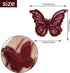 50 PCS Butterfly Lace Trim Double Layers Organza Butterfly Lace Fabric Embroidery Sewing Lace for Sewing Craft DIY Clothes Dress Hair Ornaments We...