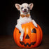 Halloween Dog Collars for Large Dog with Bow Tie,Fall Scary Pumpkin Dog Collar with Safety Metal Buckle Adjustable Puppy Collars for Small Medium ...